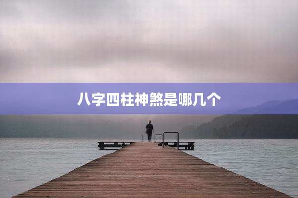 八字四柱神煞是哪几个