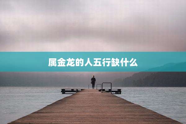 属金龙的人五行缺什么