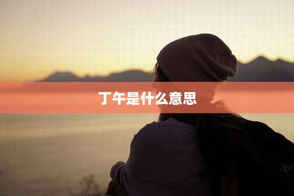 丁午是什么意思