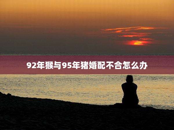 92年猴与95年猪婚配不合怎么办