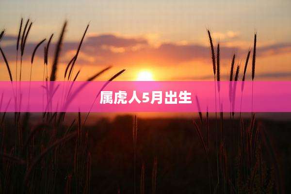 属虎人5月出生