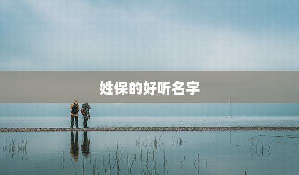 姓保的好听名字