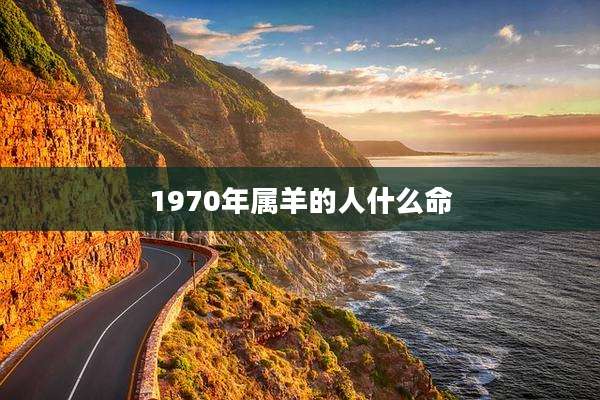 1970年属羊的人什么命