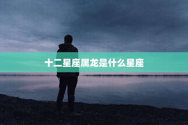 十二星座属龙是什么星座