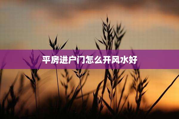 平房进户门怎么开风水好