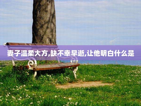 妻子温柔大方,缺不幸早逝,让他明白什么是