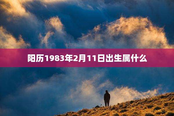 阳历1983年2月11日出生属什么