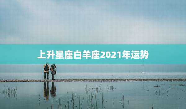 上升星座白羊座2021年运势