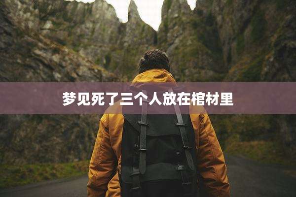 梦见死了三个人放在棺材里