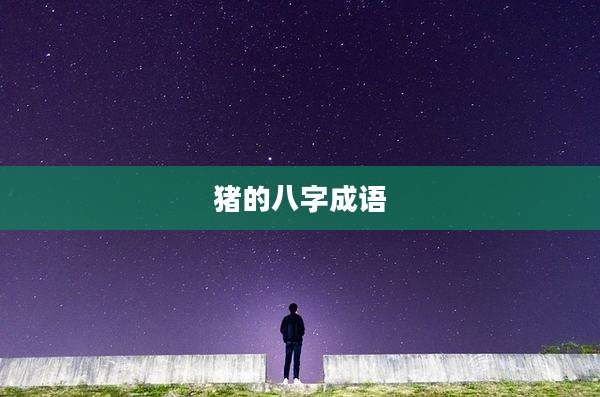 猪的八字成语