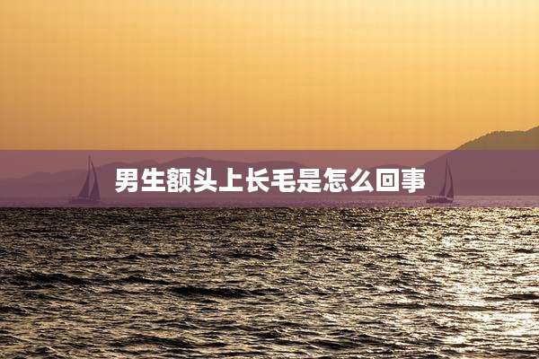 男生额头上长毛是怎么回事