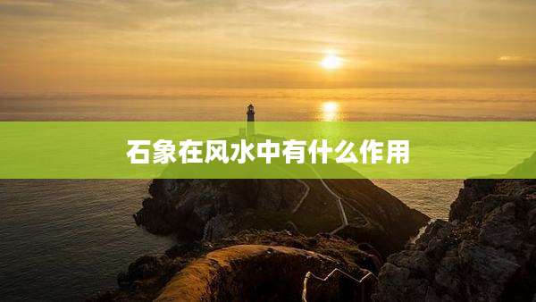 石象在风水中有什么作用