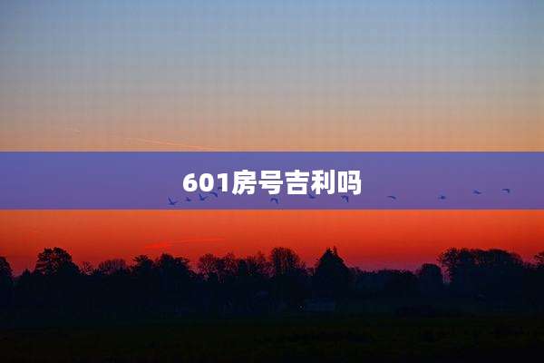 601房号吉利吗
