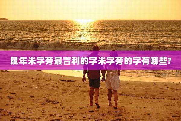 鼠年米字旁最吉利的字米字旁的字有哪些?