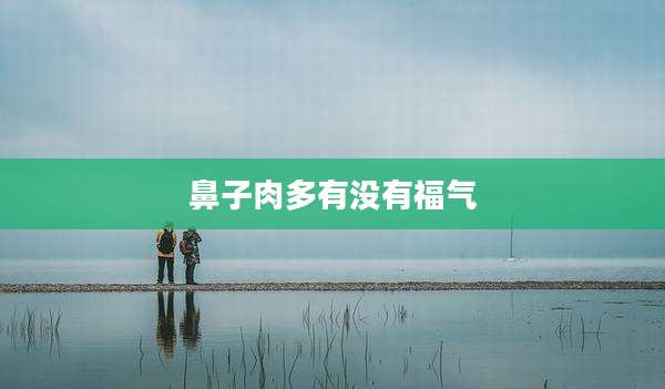 鼻子肉多有没有福气