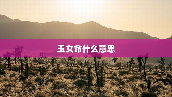 玉女命什么意思