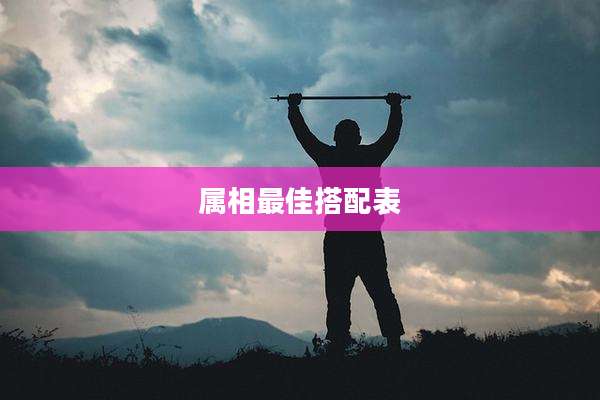属相最佳搭配表