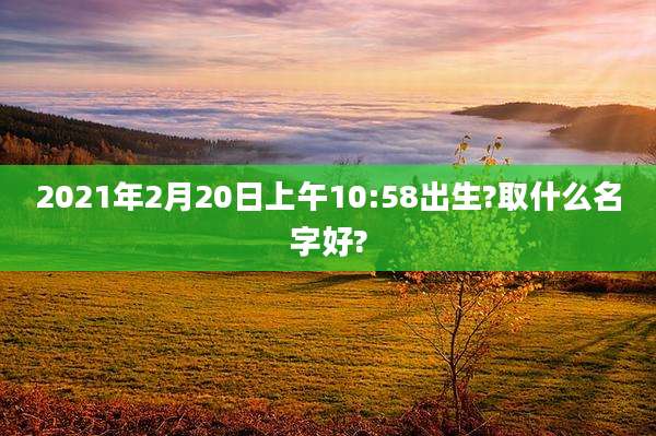 2021年2月20日上午10:58出生?取什么名字好?
