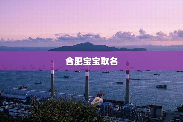 合肥宝宝取名