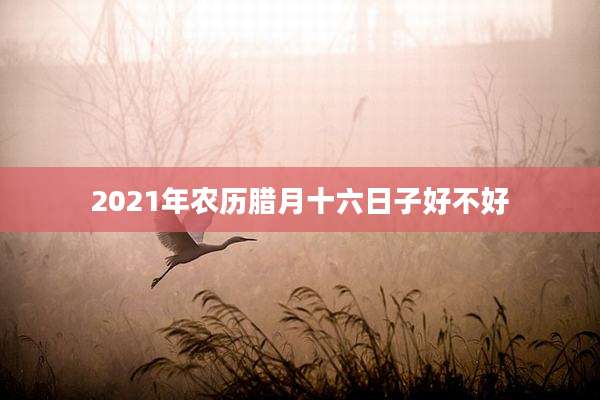 2021年农历腊月十六日子好不好