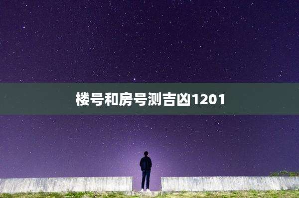 楼号和房号测吉凶1201