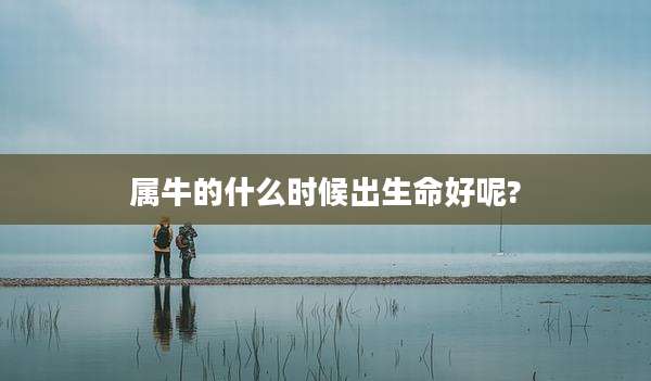 属牛的什么时候出生命好呢?