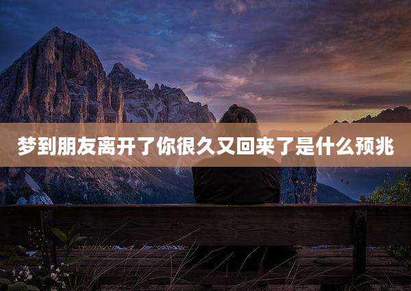 梦到朋友离开了你很久又回来了是什么预兆