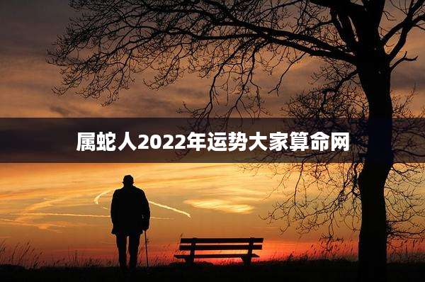 属蛇人2022年运势大家算命网