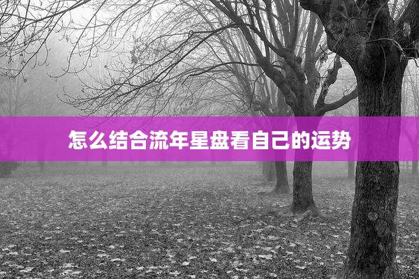 怎么结合流年星盘看自己的运势