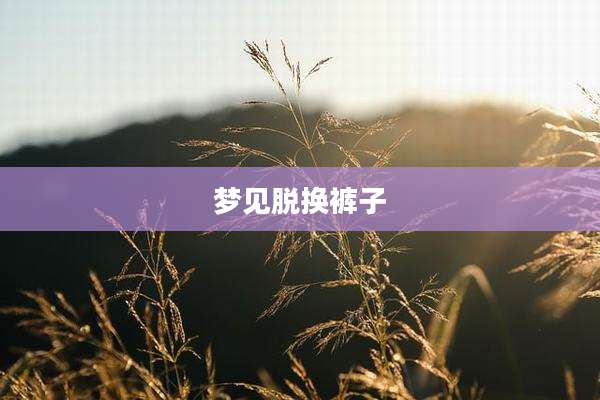 梦见脱换裤子