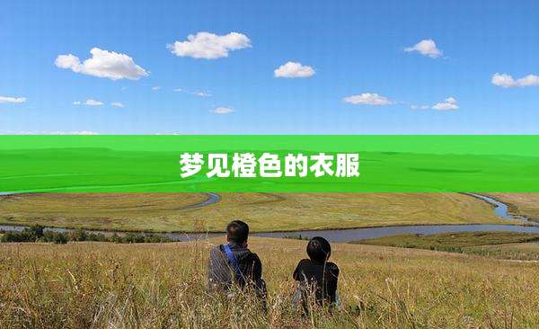 梦见橙色的衣服