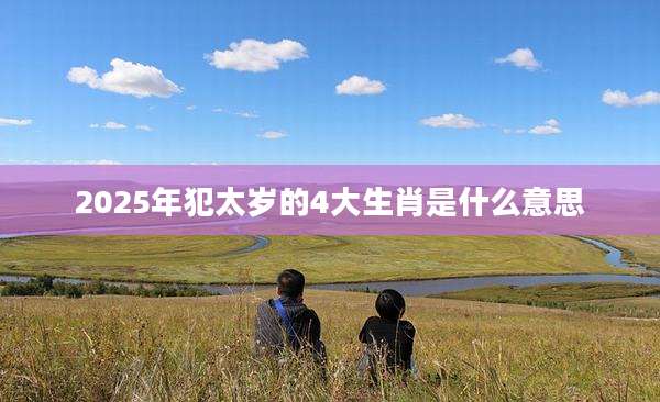 2025年犯太岁的4大生肖是什么意思
