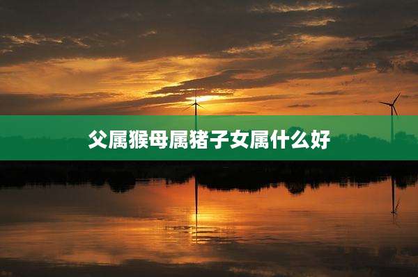 父属猴母属猪子女属什么好