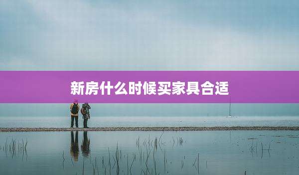 新房什么时候买家具合适