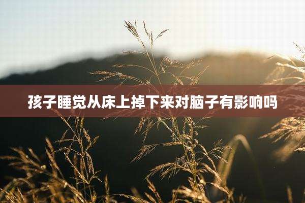 孩子睡觉从床上掉下来对脑子有影响吗