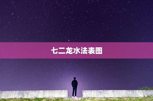 七二龙水法表图