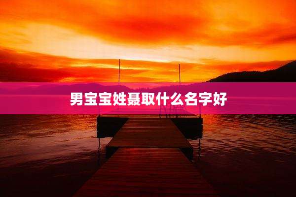 男宝宝姓聂取什么名字好