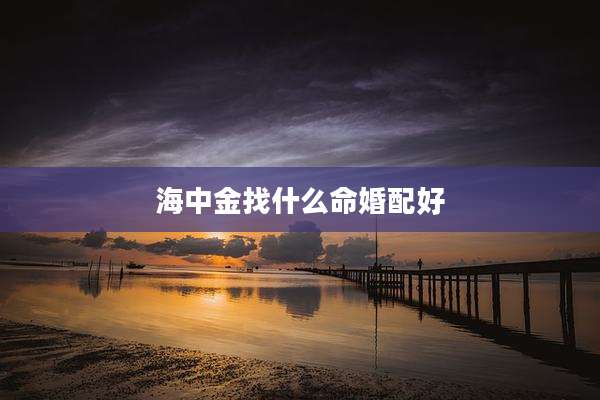 海中金找什么命婚配好