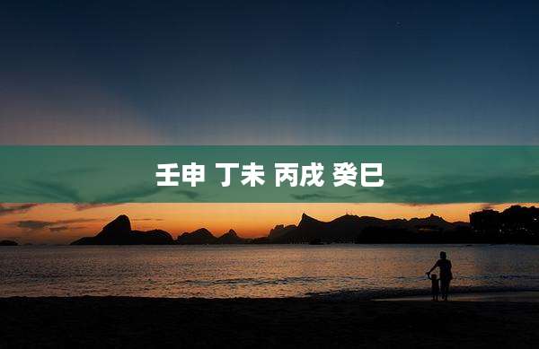 壬申 丁未 丙戌 癸巳