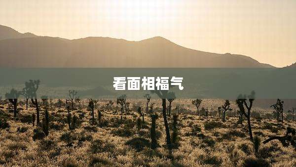 看面相福气