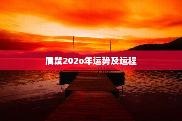 属鼠202o年运势及运程