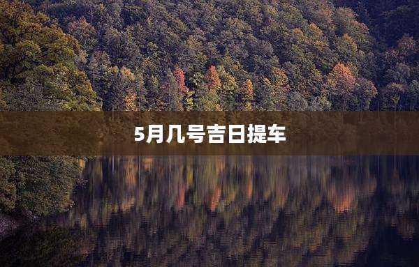 5月几号吉日提车