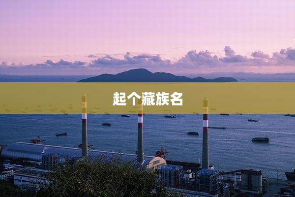 起个藏族名