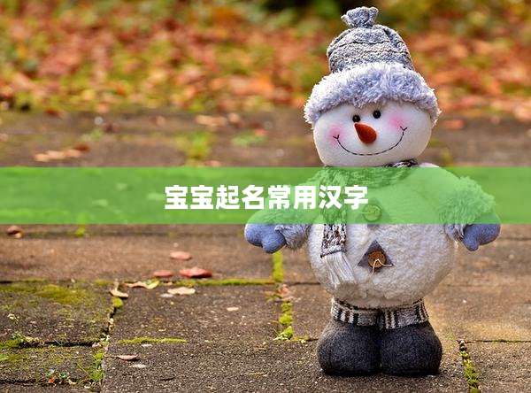 宝宝起名常用汉字
