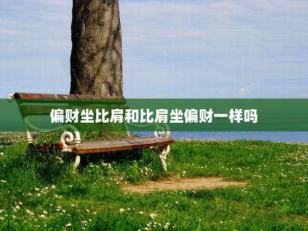 偏财坐比肩和比肩坐偏财一样吗