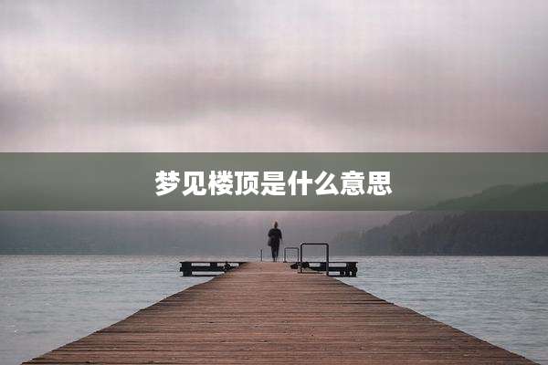 梦见楼顶是什么意思