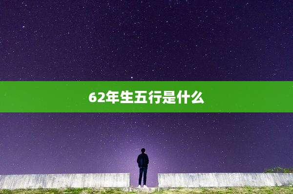 62年生五行是什么