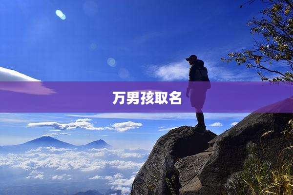 万男孩取名