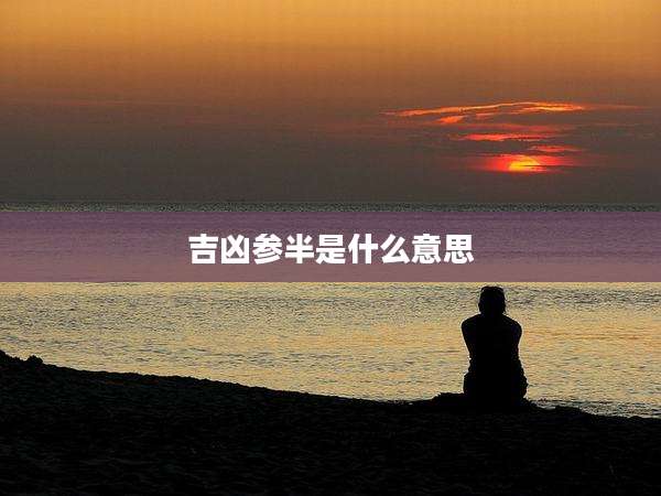 吉凶参半是什么意思