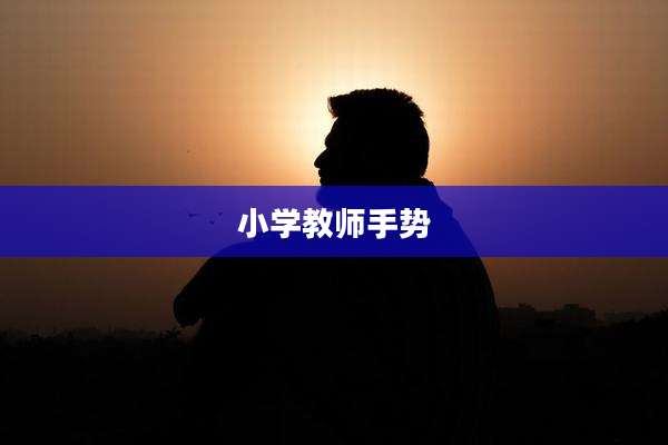 小学教师手势